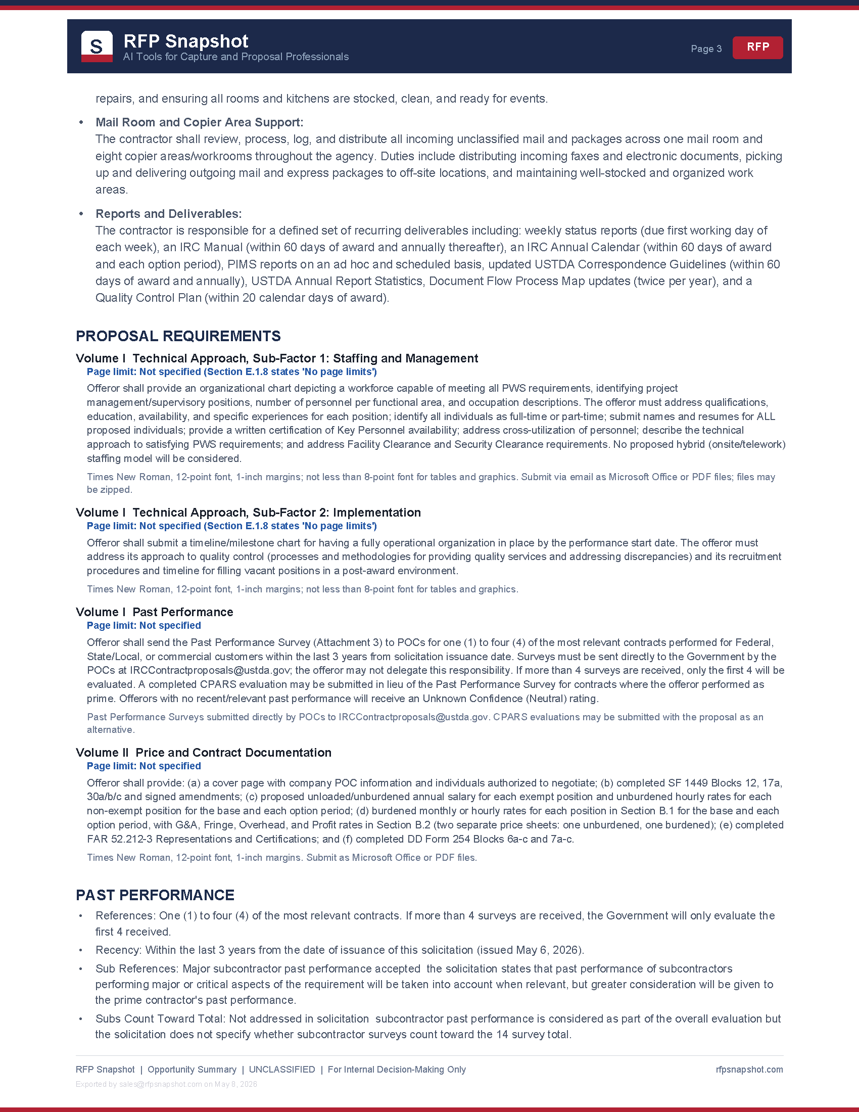 USTDA IRC Snapshot Page 3 - Scope of work and past performance